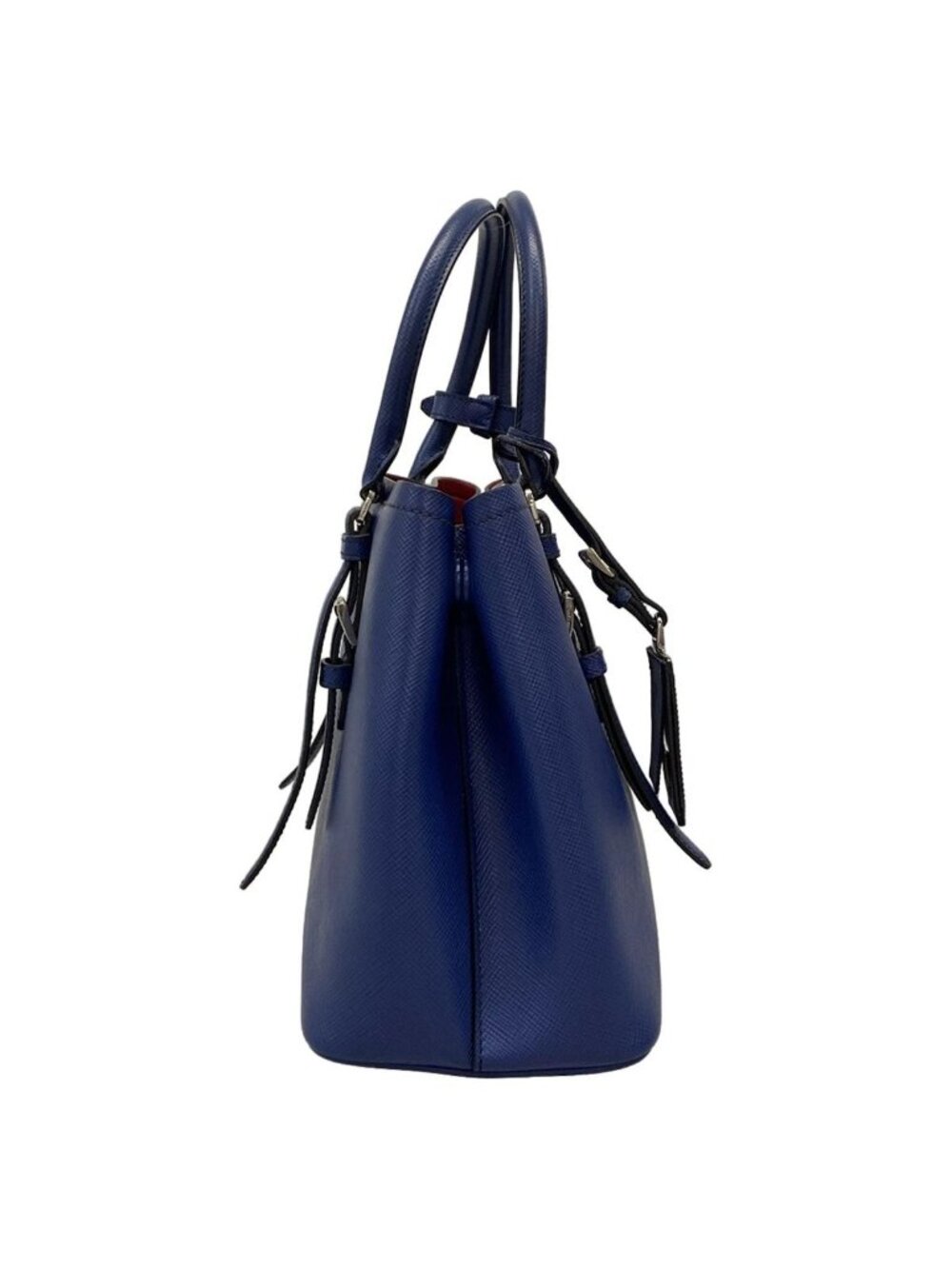 ★SOLD★ Prada Tote Blue Leather - Picture 2 of 15